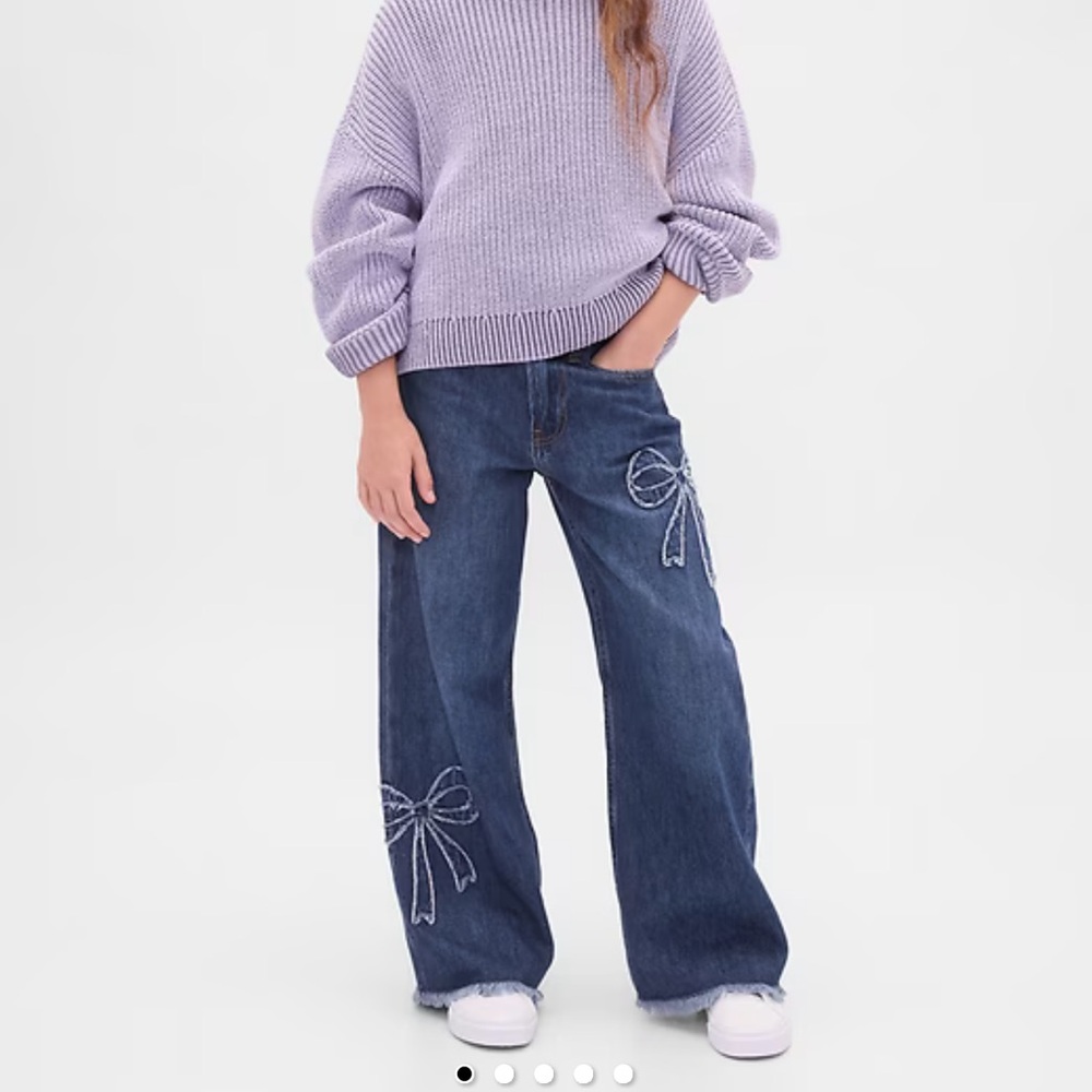 Blue Jeans with Bow size 12 PLUS
Kids Low Rise Stride Wide-Leg Jeans